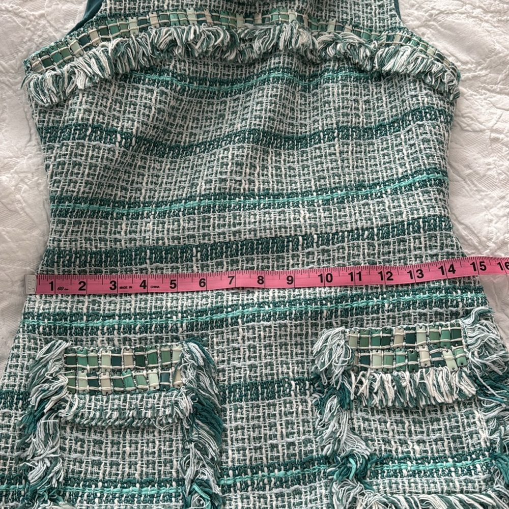 Tory Burch Curtis Tweed Dress Size 2 - Picture 11 of 16